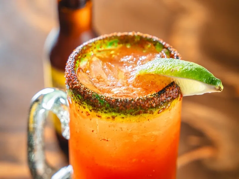 Michelada at El Jinete Powell
